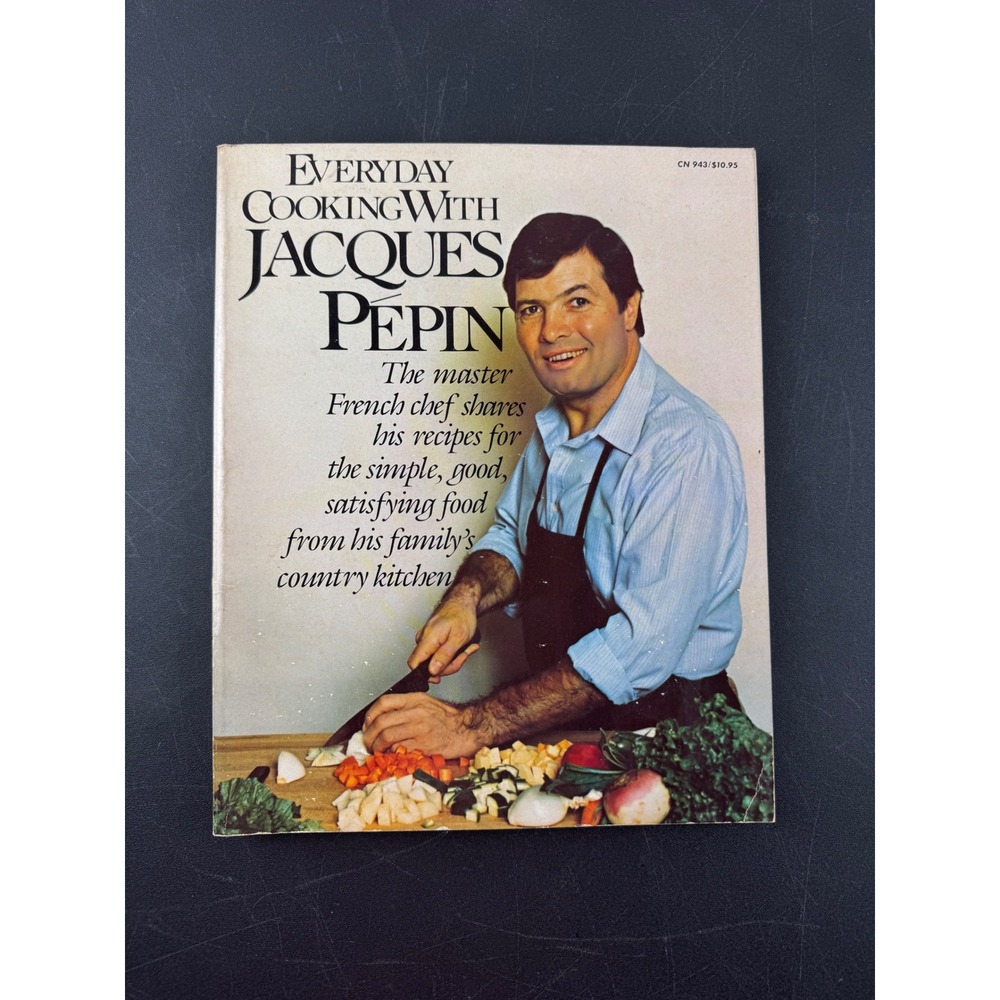 Everyday Cooking With Jacques Pepin 1982 First Edition Paperback Cookbook